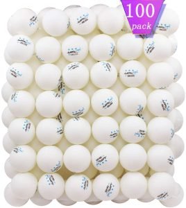 MAPOL 100 Pack White 3-Star Table Tennis Balls
